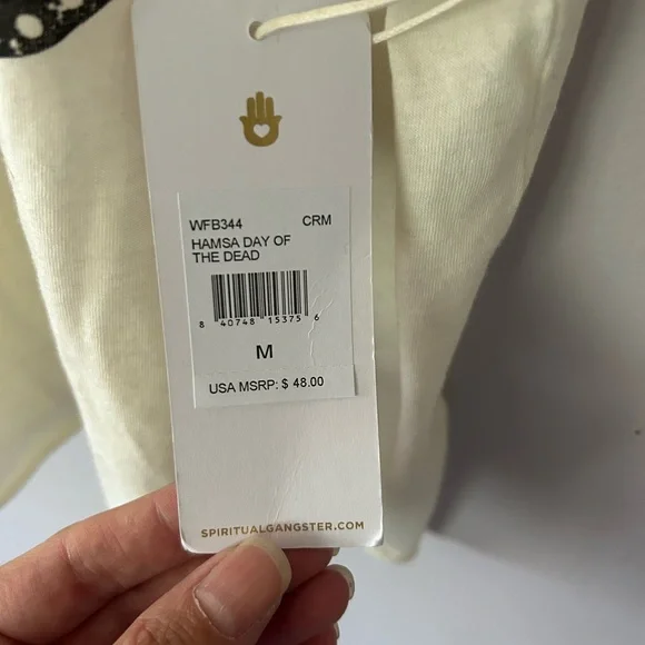 Spiritual Gangster Hamsa Day of the Dead Muscle Tee, NWT, Size M - Picture 5 of 6